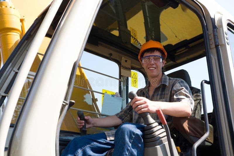 Excavator operator